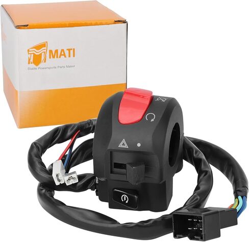 M MATI مفتاح التحكم في المقود زر إيقاف التشغيل لسوزوكي برجمان 650 AN650 2003-2004 37200-10G10 in Kuwait