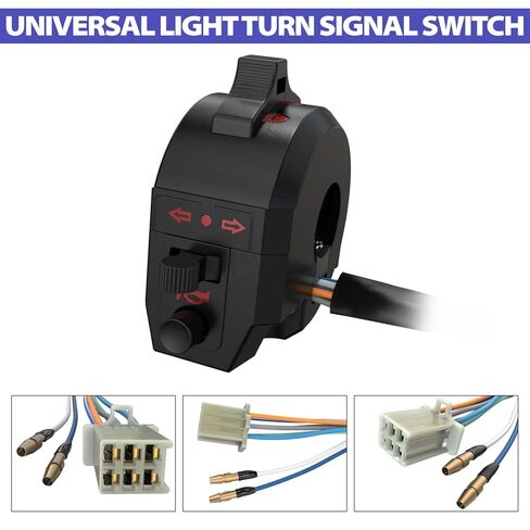 Universal Light Turn Signal Switch + Flasher Relay + Horn + Rear Brake Light Switch Replacement for Honda KTM Suzuki Kawasaki Yamaha Motorcycle Dirt Bike in Kuwait