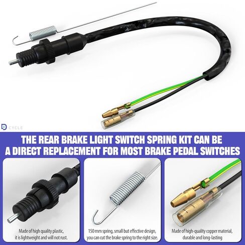 Universal Light Turn Signal Switch + Flasher Relay + Horn + Rear Brake Light Switch Replacement for Honda KTM Suzuki Kawasaki Yamaha Motorcycle Dirt Bike in Kuwait