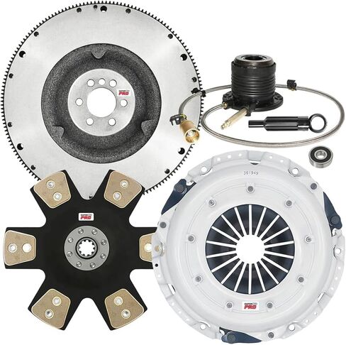 ClutchMaxPRO Compatible for Performance Stage 5 Clutch Kit with Flywheel with Slave Cylinder 2001-2006 Chevy Silverado 1500 2001-2007 GMC Sierra 1500 4.8L (CP04182HDDWS-FW167577-ST5) in Saudi Arabia