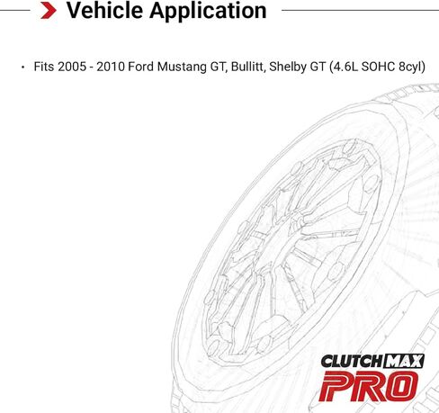 CMP Stage 5 Race Clutch Kit with Slave Cylinder Fits 2005-2010 Mustang GT Bullitt Shelby GT 4.6L SOHC 8cyl in Saudi Arabia
