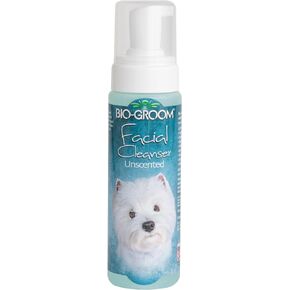 Bio-Groom Facial Cleanser – Dog Face Wash, Unscented, No Rinse, Dry Shampoo for Dogs, Tear Stain Remover, Cruelty-Free, Made in USA, Waterless Dog Shampoo – 8 fl oz 1-Pack