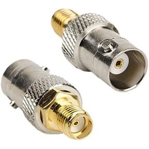DHT Electronics 2pcs RF coaxial Coax Adapter SMA Female to BNC Female