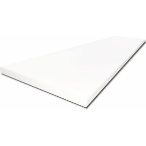 High Density 1 inch Thick, 18 inch Wide, 120 inch Long Upholstery Foam, Cushion Replacement