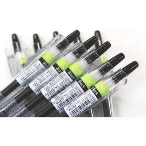 Pilot Juice Retractable Premium Gel Ink Roller Ball Pens, Ultra Fine Point,-0.38mm- Black Ink,-value Set of 10