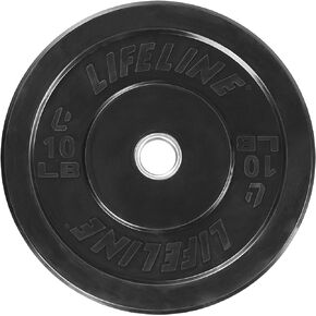 Lifeline Rubber Bumper Plate - Multiple Weight Options
