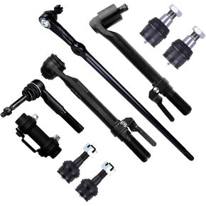 SCITOO 9-PC SET Suspension Kit For Ford for F-250 Super Duty for F-350 Super Duty Lower Ball Joint,Outer Tie Rod End,Tie Rod Adjusting Sleeve,Tie Rod End At Pitman Arm,Upper Ball Joint