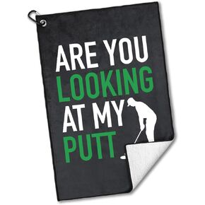 We are More Than Just Golf Friends Polyester and Cotton Blend Printed Golf Towel, Funny Flamingo Golf Accessories for Men Women, Golf Gift for Golf Fan, Golf Lover Birthday Gift