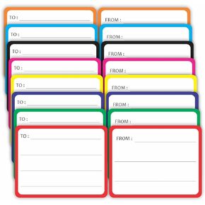 PARTH IMPEX to from Stickers for Gifts - (Set of 40) 4.5" x 3.5" Large Any Occasion Address Mailing Blank Mail Labels for Birthday Christmas New Year Envelopes Shipping Boxes
