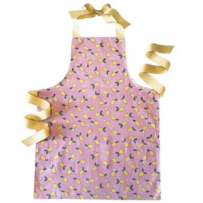 Handmade Lightweight Pink Lemon Tween Girl Apron Gift for Kitchen Art or Lemonade Stand