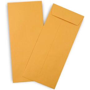 Guardian #10 Paper Shipping Policy Envelopes with Gummed Flaps, Pack of 500 Blank Envelopes for Documents, Statements, Legal Papers, Reports, Invoices, and More, 4 ⅛ Inches x 9 ½ Inches, Brown