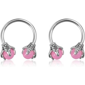 16G Dragon Claw Nose Septum Rings for Women Men Stainless Steel Lip Rings Cartilage Helix Open Hoops Earrings Statement Body Jewelry