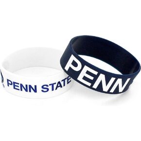 NCAA Penn State Nittany Lions Silicone Rubber Bracelet, 2-Pack