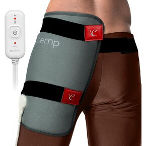 Comfytemp Hip Heating Pad for Hip/Sciatica Pain Relief - FSA HSA Eligible Hip Support Brace, Lower Back/Thigh/Buttock Electric Heat Pad, Fathers Day Dad Gift for Mom, Hot Physical Therapy (L/XL)