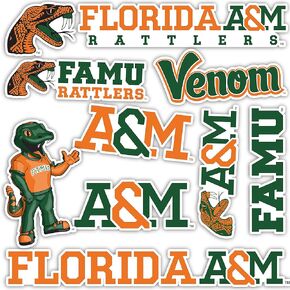 Desert Cactus Florida A&M University FAMU Rattlers Stickers Vinyl Decals Laptop Water Bottle Car Scrapbook T2 (Type 2)