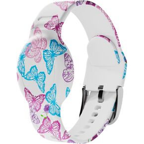 1|2 Pack Bracelet for AirTag 2nd Gen (2026) & 1st for Kids, Waterproof for air tagholder with Soft Silicone Anti-Lost Hidden Wristband Accessories Watch Band for Child, Light Pink in Saudi Arabia