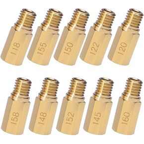 Saihisday Set of 10 Main Jet Replacement for OKO KOSO PE PWK Carburetor Available Size 80-200