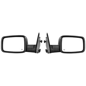 YITAMOTOR Towing Mirrors Compatible with Dodge Ram, 2009-2018 Ram 1500, 2010-2018 Ram 2500 3500 with Power Heated Led Turn Signal Light Puddle Lamp