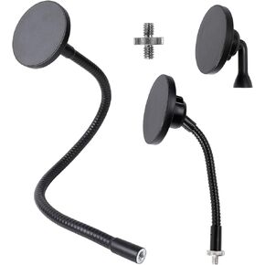 Super Magnetic Tripod Adapter for MagSafe, 16'' Flexible Phone Holder with 1/4"-20 Hole for tripods, Selfie Sticks, Camera Clamp Mount, Compatible with iPhone 15 14 13 12 Series