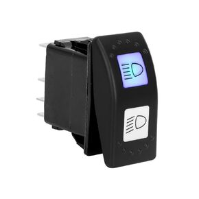 High Low Beam Switch for Can-Am Commander Maverick MAX 1000,STD,XRS, 6 Pin High Low Beam Headlight Switch, 20A 12V Blue LED Light 710001725