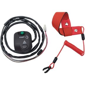 Handlebar Start Stop Kill Switch Box Aassy & Safety Lanyard for Yamaha FX140 FX1000 WaveRunner/WaveVenture 700 XL700 WaveRunner 800 GP800 1100 VX110/VX/V1 VX1100 1300 GP1300 1800 VXR/VXS VX1800