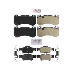 AmeriBRAKES Front Rear Semi-Metallic Disc Brake Pads Kit For 2010-2011 Mercedes-Benz SL65 AMG KNF-101767