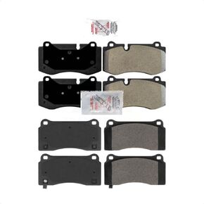 AmeriBRAKES Front Rear Semi-Metallic Disc Brake Pads Kit For 2011-2014 Mercedes-Benz CL550 KNF-101760