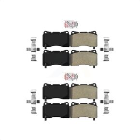 Front Rear Semi-Metallic Disc Brake Pads Kit For 2005-2006 Ford GT KNF-101668