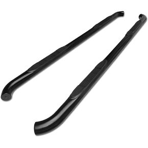 TAC Side Steps Compatible with 2005-2024 Nissan Frontier King Cab|2005-2012 Suzuki Equator Extra Cab Pickup Truck 3" Black Side Bars Nerf Bars Step Rails Running Boards Off Road Exterior Accessories