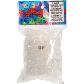 Choon's Design LLC Offical Rainbow Loom Clear Jelly 600 Latex Free (24 C-Clips)