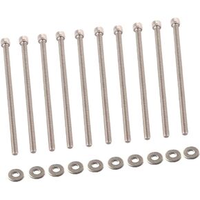 Dewhel Engine LS Series Intake Manifold Bolts Kit SS Stainless Steel For LSX LS1 LS2 LS3 LS6 CAMARO CORVETTE GM