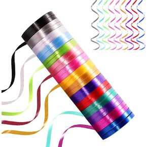30 Roll 15 Colors Curling Ribbons for Crafts Bows Present Wrapping Florist Wedding Party Festival Art Craft Decor, 11 Yards Per Roll, 1/4 Inch Wide