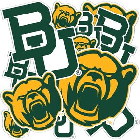 Desert Cactus Baylor University Bears Stickers Vinyl Decals Laptop Water Bottle Car Scrapbook T1 (Type 1-1)
