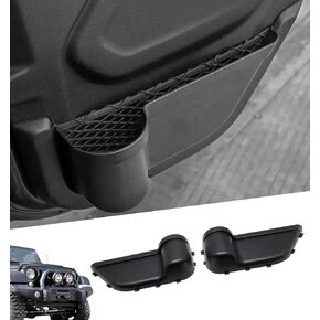POETRYXIAO Rear Door Storage Pockets for 2018-2023 Jeep Wrangler JL 4-Door & 2020-2023 Gladiators JT,Front Door Organizer Tray Interior