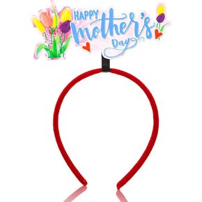 عصابة رأس عيد الأم السعيدة لعيد الأم، أغطية رأس على شكل زهور، أغطية رأس، قطعة واحدة