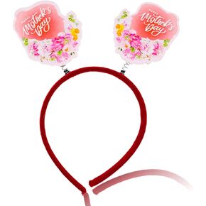 Mother's Day Headband Happy Mothers Day Head Boppers Flowers Hair Hoop Headwear Hair Supplies 1pcs