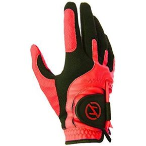 Zero Friction Men's Golf Gloves, Right Hand, One Size, Red