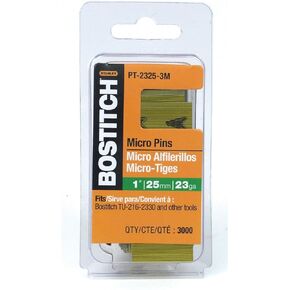 BOSTITCH Pin Nails, 23GA, 3/4-Inch, 3000-Pack (PT-2319-3M)