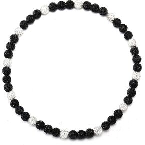 Baseball Beaded Chain Necklace for Men Women,Bling Ice Collection Baseball Necklace Gifts for Boys Girls,Rhinestone Discoball Baseball Dirp Accessories Necklace Gifts for Baseball Team Lovers