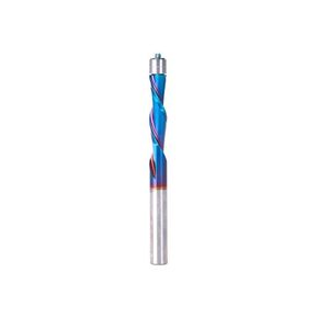 Amana Tool 46297-K SC Spektra Extreme Tool Life Coated UltraTrim Spiral 1/4 D x 1 CH x 1/4 SHK x 3 Inch Long w/ Double BB Down-Cut Router Bit