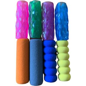 Gel and Foam Pencil Grips Assorted Colors and Shapes Pencil Grips for Kids Handwriting 8 Piece Trial Pack