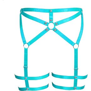 Women's Body Harness Fashion Leg Garter Belt Plus Size Cutout Thigh Belt Punk Gothic Carnival Halloween Party Wife Gift