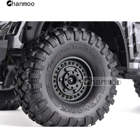 عجلات Chanmoo 1.9 RC Beadlock 12 مم سداسية 1/10 من سبائك الألومنيوم إطارات زاحفة لسيارة 1:10 محورية SCX10 90046 TF2 Tamiya CC01 D90 AXI03007 RC4WD Redcat Gen8 Traxxas TRX4 1.9 إطارات 4 قطع (أسود) in Kuwait