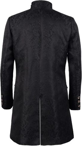 Men Medieval Renaissance Costume -Adults Vampire Cosplay Coat -Victorian Stage Performance tailcoat in Saudi Arabia