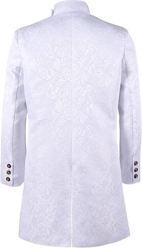 Men Medieval Renaissance Costume -Adults Vampire Cosplay Coat -Victorian Stage Performance tailcoat in Saudi Arabia