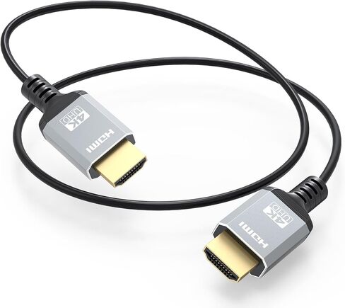 كابل HDMI قصير رفيع بطول 2 قدم، كابل HDMI فائق النحافة 4K بطول 2 قدم سلك HDMI 2.0 مرن صغير يدعم 4K@60 هرتز، 2K@144 هرتز، 1080P@120 هرتز، HDR، ثلاثي الأبعاد، ARC للكاميرا، الكمبيوتر المحمول، الشاشة، HDTV، PS5/4، Xbox in Kuwait