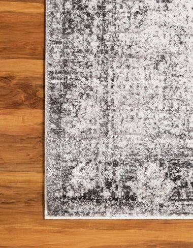 Unique Loom Sofia Collection Area Rug - Casino (5' 1" x 8' Rectangle, Black/ Ivory) in Saudi Arabia