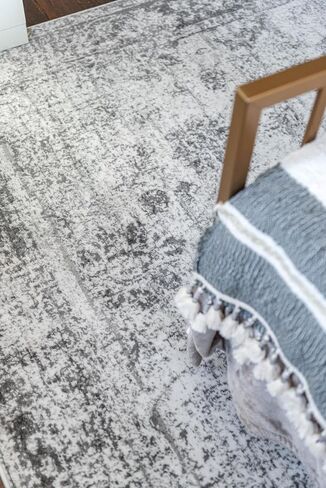 Unique Loom Sofia Collection Area Rug - Casino (5' 1" x 8' Rectangle, Black/ Ivory) in Saudi Arabia