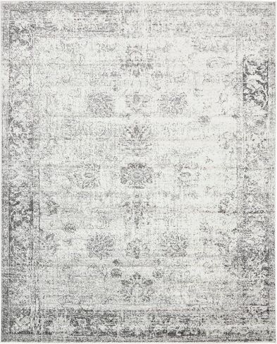 Unique Loom Sofia Collection Area Rug - Casino (5' 1" x 8' Rectangle, Black/ Ivory) in Saudi Arabia