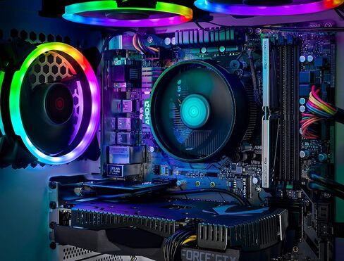 SkyTech Archangel Gaming Computer PC Desktop – Ryzen 5 3600 3.6GHz, GTX 1650 4G, 500GB SSD, 8GB DDR4 3200MHz, RGB Fans, Windows 10 Home 64-bit, 802.11AC Wi-Fi in Saudi Arabia